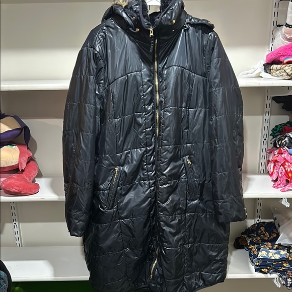 Jessica London Jackets & Blazers - Jessica London Black Puffer Coat